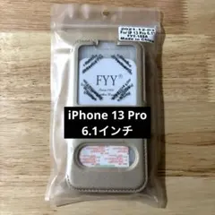 【iPhone13pro】用 6.1インチ iPhoneケース ゴールド 手帳型