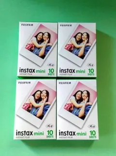 FUJIFILM instax mini チェキ用フィルム 4パック