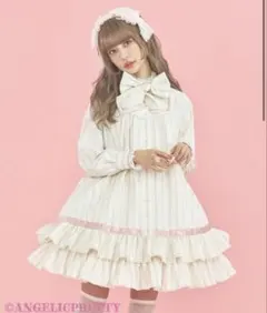 Pretty Schoolワンピースだけの出品●短時間試着新品同等美品●白のサムネイル