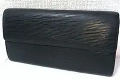 LOUIS VUITTON エピ ポシェット ポルトモネクレディ 長財布 黒 - メルカリ