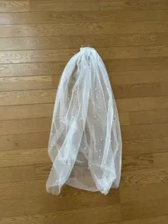 パール付きロングウェディングベール
