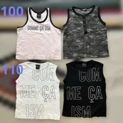 COMME CA ISM 100cm 110cm ノースリーブタンクトップ 4枚