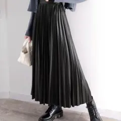 レザースカート ロングスカート