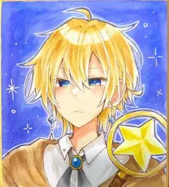 【手描きイラスト】魔法使い(オリジナル創作キャラ)