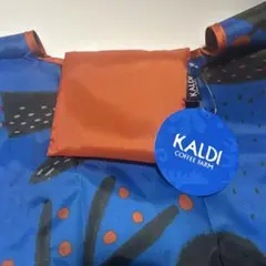 KALDI カルディ　エコバッグ　いきものがたり　ブルー