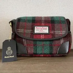 未使用 ハリスツイード ポシェット Harris Tweed グレンチェック