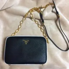 PRADA サフィアーノLUX チェーンバッグ