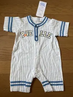【最終お値下げ】新生児　カバーオール　野球　ロンパース