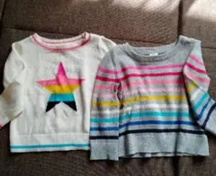 babyGAP　綿ニット　２枚セット　コットン