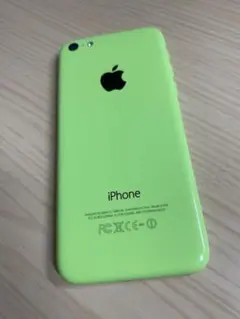 ①美品 Apple iPhone 5c (ライムグリーン) 32GB