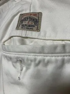 【初期タグ】Ralph Lauren ポロチノ ANDREW W32 アイボリー