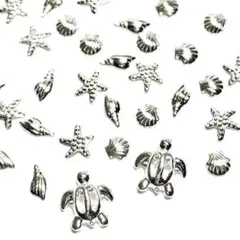 マリン スタッズ ネイル パーツ 夏 アート ホヌ 巻貝 ヒトデ シェル 海