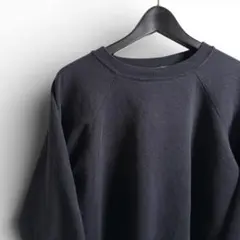 USA 90s VINTAGE Hanes 無地 ブラック スウェット E16