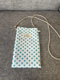 水玉模様 スマホショルダーバッグ ハンドメイド