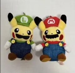 ポケモンセンター マリオピカチュウ ルイージピカチュウ マスコット 紙