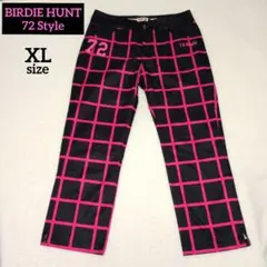 バーディーハント 72 STYLE ゴルフ パンツ XL 黒ピンク 大きいサイズ
