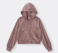 ベロア パーカー