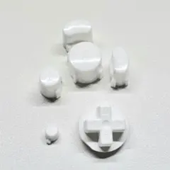 ゲームキューブコントローラー　GCコン　レジン製カスタムボタン　ホワイト
