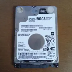 Western Digital 500GB 2.5インチ HDD 本体