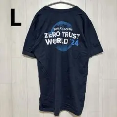 【L】 企業Tシャツ アドバタイジング IT企業口 ゴテック系カンファレンスT