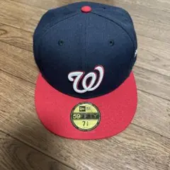 New Era 59FIFTY キャップ ネイビー/レッド 7 1/8