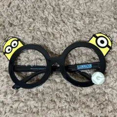 ミニオン 丸型フレーム眼鏡 黒/黄色