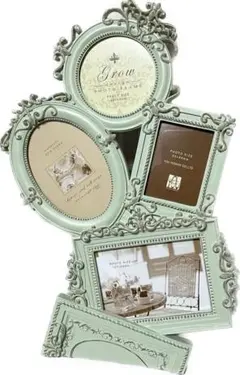 新品・アンティークグリーンカラー・フォトフレーム・送料込み