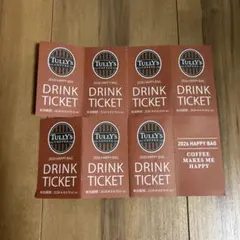 TULLY'S COFFEE ドリンクチケット 7枚のサムネイル