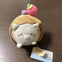 すみっコぐらし　おかしやさん　グレー　ねこ　てのりぬいぐるみ ロールケーキ