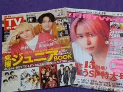 TVガイド　関東版　2.6号＆3月号　切り抜き済