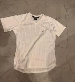 Nike Vネック ホワイト Tシャツ 半袖 サイズL