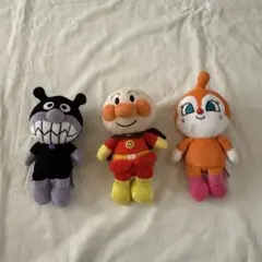 アンパンマン バイキンマン　ドキンちゃん　ぬいぐるみ　セット