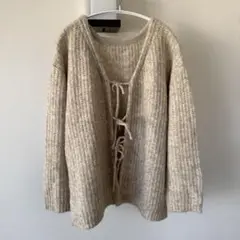 LOWRYSFARM 2way メランジリボンロングスリーブ