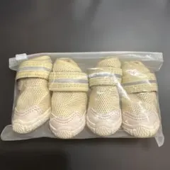 犬用シューズ 4個セット サイズ1 メッシュ素材 反射材付き