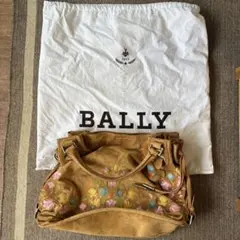 BALLY スエード 刺繍 ショルダーバッグ - メルカリ