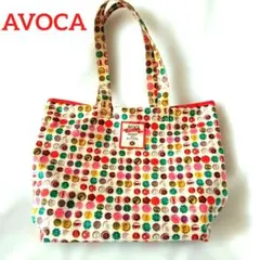 【中古】AVOCA 総柄　トートバックのサムネイル