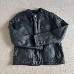 フェイクレザーライダースジャケット　キッズ152センチ　サイズ11-12