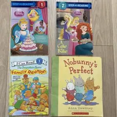 英語絵本　4冊セット　ディズニー　プリンセス　まとめ売り