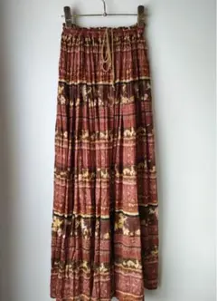 vintage 海外古着　インド綿　ロングスカート　ヴィンテージ　ビンテージのサムネイル