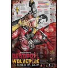 新品 ブリキ看板 デッドプール DEADPOOL ウルヴァリン 映画 ポスター