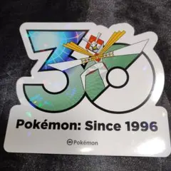 ポケモン 韓国限定 ポケモンストア30周年ロゴステッカー シール