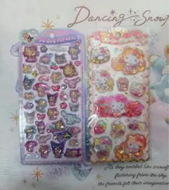 サンリオ　うるちゅるシール　日焼け　キティ　キラキラウォーターインシール