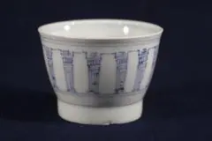 古伊万里　染付　暦紋　蕎麦猪口　江戸期　C736AS-BXr 古伊万里 染付 暦紋 蕎麦猪口 江戸期 C736AS-BXr 古伊万里 染付