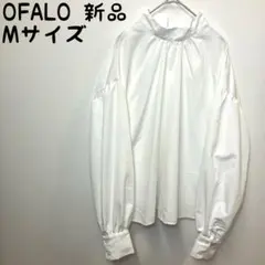 【新品】OFALO モックネックブラウス　バルーンスリーブ　しまむら