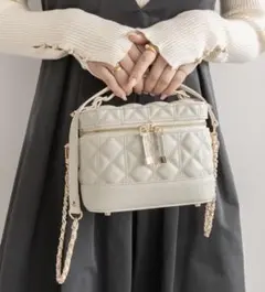 RANDA キルティング2WAYバニティバッグ