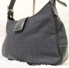 コーチ COACH ワンショルダーバッグ デニム レザー 7762