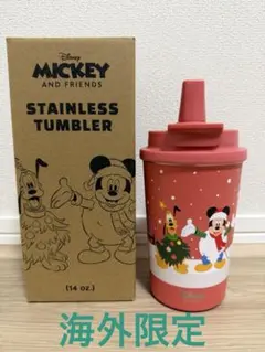 【海外現地レアディズニーグッズ】ミッキー　プルート　ステンレスタンブラー