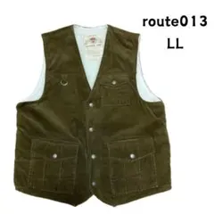 route013 ボア コーデュロイベストジャケット ベスト LL