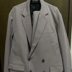 美品 crewre ダブルブレスト ツイルジャケット サンドブラウン size1