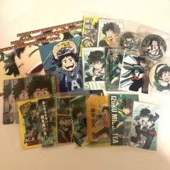 僕のヒーローアカデミア緑谷出久 グッズまとめ売り カード 缶バッジ ポストカード